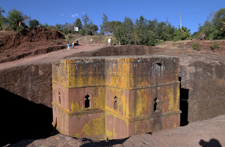 SaintGeorge, une des onze églises du site monolithique de Lalibela. (MINASSE WONDIMU HAILU / ANADOLU AGENCY)