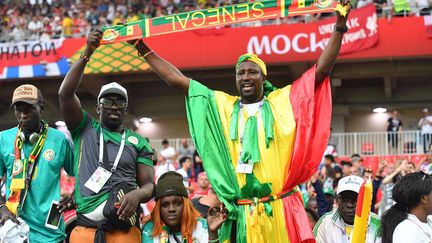 Le stade du Spartak Moscou se pare des couleurs du Sénégal après la victoire de l'équipe des Lions du Teranga contre la Pologne. (Frank Hoermann / SVEN SIMON / Sven Simon / DPA)