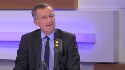 Philippe Darmayan, président de l'Union des industries et des métiers de la métallurgie, le 4 mars 2019 sur franceinfo. (FRANCEINFO / RADIOFRANCE)