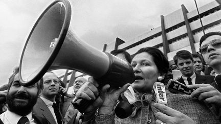 Simone Veil, le 25 mars 1980. (DOMINIQUE FAGET / AFP)