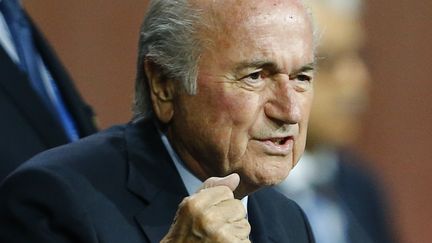 Le pr&eacute;sident de la Fifa Sepp Blatter, le 29 mai 2015 &agrave; Zurich (Suisse). (ARND WIEGMANN / REUTERS)