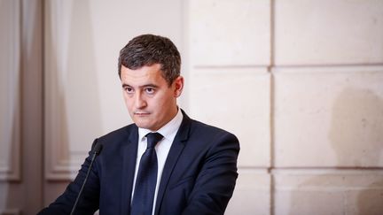 Le ministre Gérald Darmanin à l'issue du conseil des ministres à l'Elysée, le 27 novembre 2017. (MAXPPP)