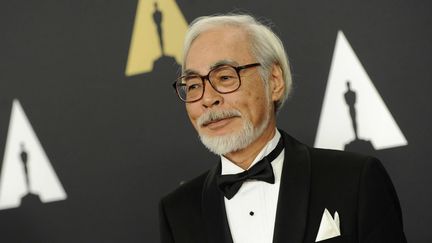 Hayao Miyazaki le 8 novembre 2014 à la cérémonie des Governors Awards, à Los Angeles. (CHRIS PIZZELLO / AP /SIPA)