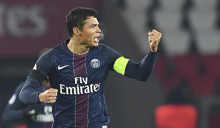 Le défenseur central brésilien prolonge au PSG jusqu'en 2020. (FRANCK FIFE / AFP)