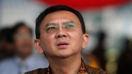 Basuki Tjahaja Purnama, alias Ahok, battu au second de l'élection du gouverneur de Jakarta (19 avril 2017). (REUTERS - Beawiharta)