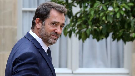 Christophe Castaner quitte l'Elysée, le 12 juin 2019, à Paris. (LUDOVIC MARIN / AFP)