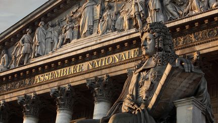 Aper&ccedil;u de la fa&ccedil;ade de l'Assembl&eacute;e nationale, &agrave; Paris. (MANUEL COHEN / AFP)