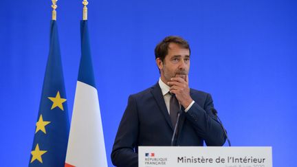 Christophe Castaner, le ministre de l'Intérieur, le 8 juin 2020 à Paris. (ISA HARSIN / AFP)