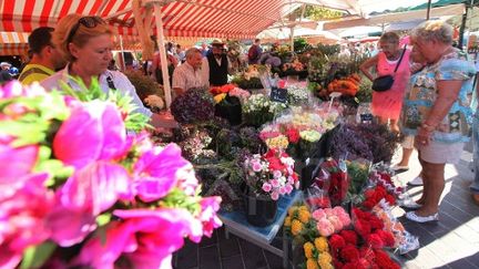 Le marché aux fleurs du Cours Saleya, à Nice étend sa renommée au delà de la ville.&nbsp; (MAXPPP)