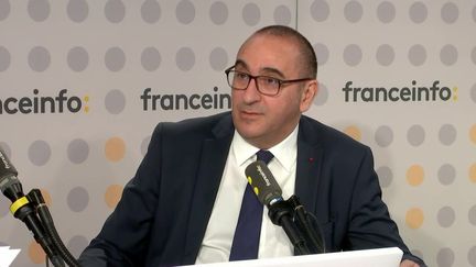 Le préfet de police de Paris Laurent Nuñez sur franceinfo, le 26 avril 2023. (FRANCEINFO)