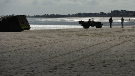 Le port d'Arromanches, en Normandie, à l'occasion des commémorations du 75e anniversaire du Débarquement des alliés. (FRANCK DUBRAY / MAXPPP)