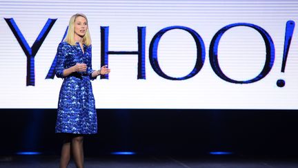 La PDG de Yahoo!, Marissa Mayer, le 7 janvier 2014 &agrave; Las Vegas (Nevada). (ETHAN MILLER / GETTY IMAGES NORTH AMERICA)