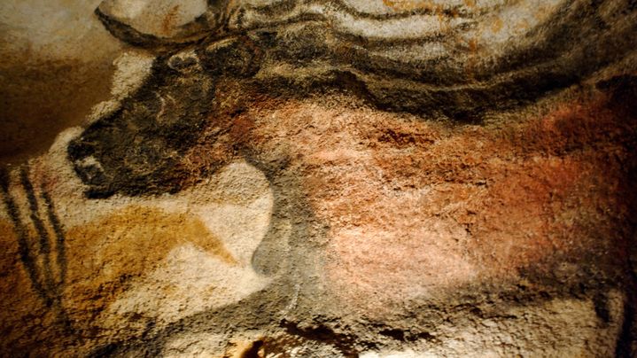 Les peintures d&eacute;couvertes &agrave; l'Abri Castenet sont deux fois plus vieilles que celles, toutes proches, de la grotte de Lascaux, dont voici une reproduction. (LIONEL BONAVENTURE / AFP)