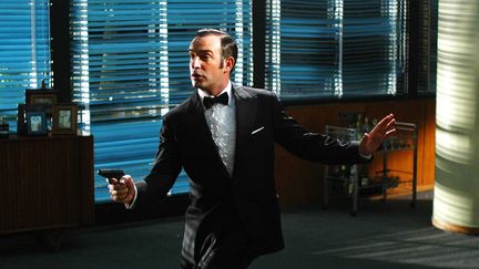 Jean Dujardin dans une scène du film : "OSS 117 : Rio ne répond plus" réalisé par Michel Hazanavicius (2009). (NANA PRODUCTIONS/SIPA)