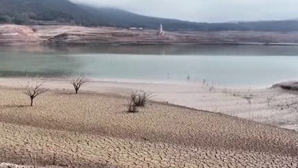 Après un été caniculaire puis un hiver très doux, le printemps est anormalement chaud et sec en Catalogne, en Espagne. (FRANCEINFO)