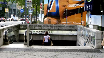 Une station de métro en Allemagne.  La volonté des autorités allemandes est de mettre en place un répertoire numérique de tous les abris. (ALEXANDER SCHULZ / MAXPPP)