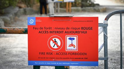 L'accès au public est interdit dans 26 massifs des Bouches-du-Rhône dimanche 18 août. (GERARD JULIEN / AFP)