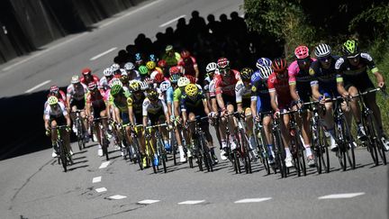 Le peloton international (JEFF PACHOUD / AFP)