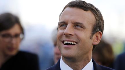 Emmanuel Macron, le 31 mai 2017 à Saint-Nazaire (Loire-Atlantique). (STEPHANE MAHE / AFP)