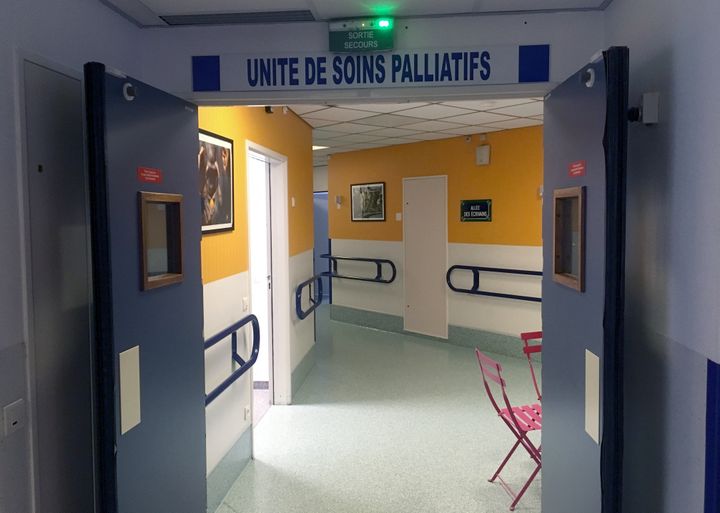 L'unité de soins palliatifs de l'hôpital d'Argenteuil (Val-d'Oise). (VINCENT DANIEL / FRANCEINFO)