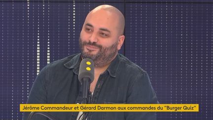 Jérôme Commandeur (humoriste), mercredi 28 novembre sur franceinfo. (FRANCEINFO / RADIOFRANCE)