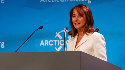 Ségolène Royal au forum Arctic Circle à&nbsp;Reykjavik (Islande), le 13 octobre 2017. (BIRGIR THOR HARDARSON / KJARNINN / MAXPPP)