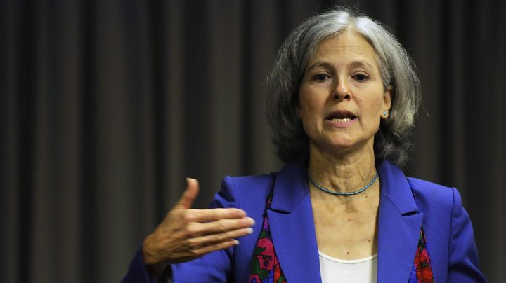 La candidate du Parti vert &agrave; la pr&eacute;sidentielle am&eacute;ricaine Jill Stein lors de la convention de son parti le 14 juillet 2012 &agrave; Baltimore, dans le Maryland (Etats-Unis). (JONATHAN ERNST / REUTERS)