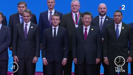 Emmanuel Macron avec Xi Jinping à Shanghai (France 2)