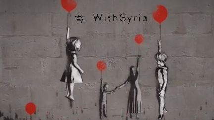 #Withsyria Banksy
 (Capture d&#039;écran vidéo #Withsyria Banksy)