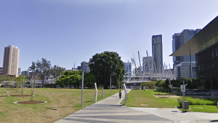 L'&eacute;tudiante fran&ccedil;aise a &eacute;t&eacute; retrouv&eacute;e dans le parc Kurilpa, le 28 mars 2014, &agrave; Brisbane (Australie). (GOOGLE STREET VIEW / FRANCETV INFO)