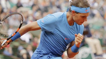 L'Espagnol Rafael Nadal dans son jardin de Roland-Garros (STEPHANE ALLAMAN / ST?PHANE ALLAMAN)