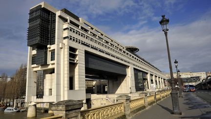 Le ministère des Finances à Paris dans le 12e arrondissement, photographié le 14 octobre 2021. (SERGE ATTAL / AFP)