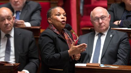 La ministre de la Justice, Christiane Taubira, le 25 novembre 2015. (YANN BOHAC / CITIZENSIDE.COM / AFP)