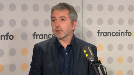 Antony Caillé, secrétaire général de la CGT-Intérieur-Police, sur franceinfo le jeudi 27 juillet 2023. (FRANCEINFO / RADIO FRANCE)