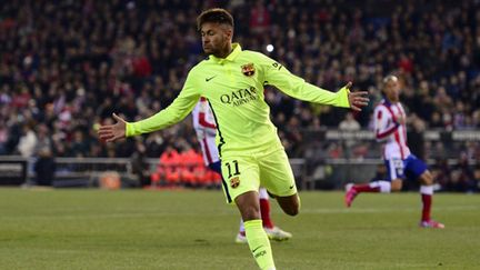 La joie de Neymar (Barcelone) (DANI POZO / AFP)