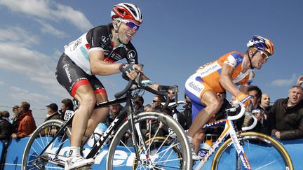 Tony Gallopin (RadioShack) sur le Tour des Flandres (KRISTOF VAN ACCOM / BELGA)