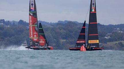 Les deux équipes sont à 1-1 après les deux premières régates.  (GILLES MARTIN-RAGET / AFP)