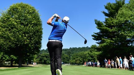 L'anglais Andrew Johnston lors d'une compétition de golf dans le New Jersey, aux Etats-Unis, le 26 juillet 2016. (STUART FRANKLIN / GETTY IMAGES)