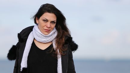 Morgane Seliman, victime de la violence de son conjoint pendant 4 ans et auteure du livre "Il m'a volé ma vie". (CHARLY TRIBALLEAU / AFP)