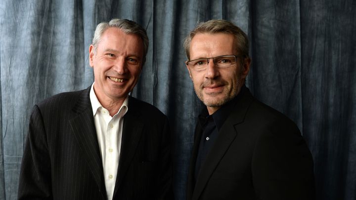 Olivier-René Veillon et Lambert Wilson le 16 avril 2013 au 17e City Of Lights, City Of Angels Film Festival
 (Michael Buckner / AFP)