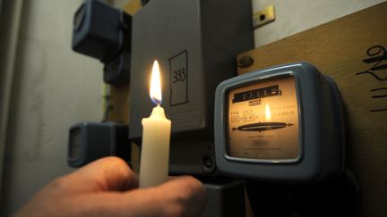 Illustration d'un compteur électrique, en janvier 2012.&nbsp; (ANNE-CHRISTINE POUJOULAT / AFP)