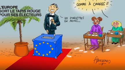 Clap de fin pour le Festival de Cannes et scrutin pour l'élection des députés au Parlement européen. Du 22 au 25 mai 2014, des millions d'électeurs des 28 pays de l'UE vont élire les 751 députés dont les suffrages pèseront dans la nomination du président de la Commission européenne. Les Pays-Bas et la Grande-Bretagne ont été les deux premiers pays à voter le 22. La plupart des autres scrutins, en France notamment, se déroulent le 25. (Franck Pucques)