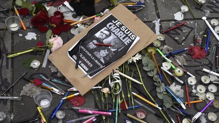 Hommages aux victimes de l'attentat contre Charlie Hebdo en janvier 2015
 (Martin Bureau / AFP)