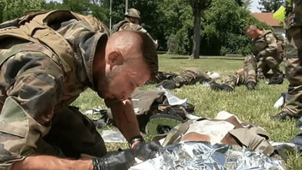 Rencontre avec les militaires du régiment médical