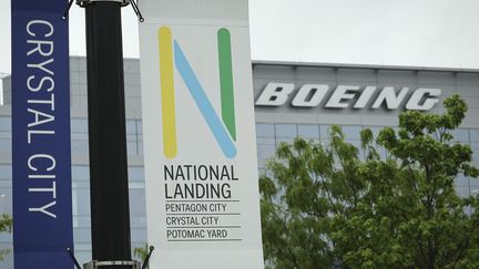 Arlington, 6 mai 2022. Boeing va déménager son siègle social de Chicago (Illinois) à Arlington en Virginie dans ce nouveau building.&nbsp; (WIN MCNAMEE / GETTY IMAGES NORTH AMERICA VIA AFP)