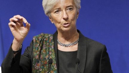 La ministre de l'Economie Christine Lagarde s'exprime lors des Rencontres de l'Export, le 10 février 2011 à Paris. (AFP - Patrick Kovarik)