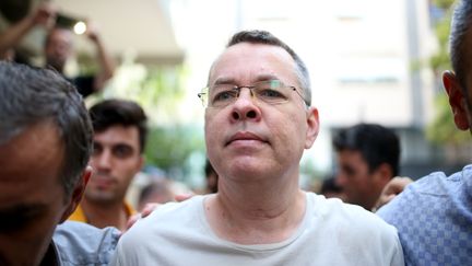 Le pasteur américain&nbsp;Andrew Brunson, à Izmir, le 25 juillet 2018. (AFP)