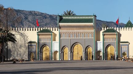 L'entrée du palais royal de Fès, au nord du Maroc. Il couvre une superficie de 80 hectares. (MANUEL COHEN / MANUEL COHEN)