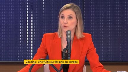 Agnès Pannier-Runacher, ministre déléguée auprès du ministre de l'Économie, des Finances et de la Relance, chargée de l'Industrie sur franceinfo, le 21 décembre 2020. (FRANCEINFO / RADIOFRANCE)