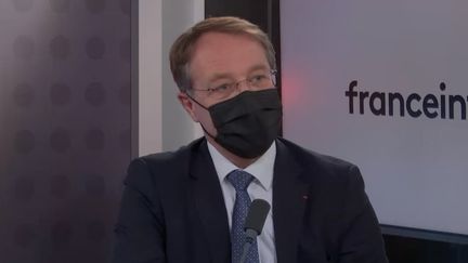 François Asselin, président de la CPME,&nbsp;sur franceinfo le 6 décembre 2021. (FRANCEINFO)